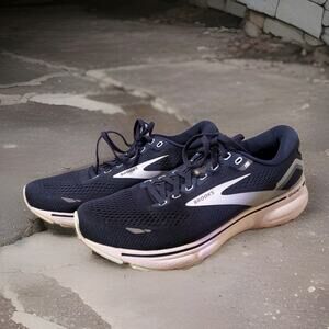 Brooks Ghost 15 Womens 9.5 Blue Athletic Running Shoes Sneakers 1203801B450 GUC